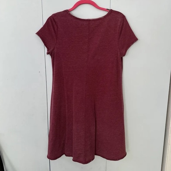 Maroon T-Shirt Dress - Picture 2 of 3